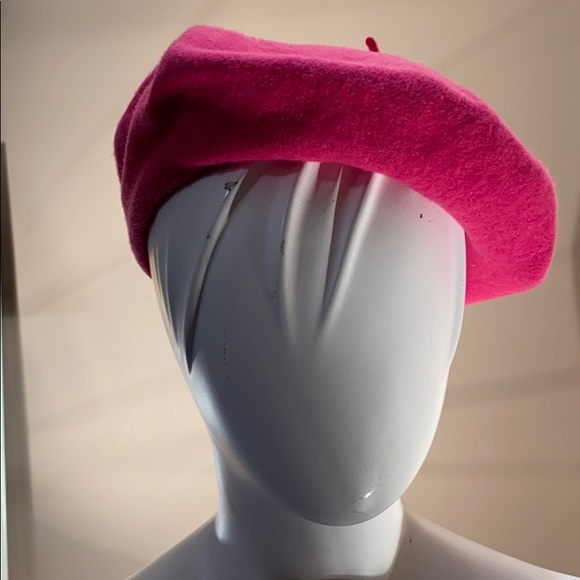 Authentic Parisian Wool Tam - Teal or Fuscia - Picture 2 of 9